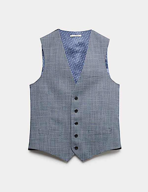 Regular Fit Check Waistcoat - LT