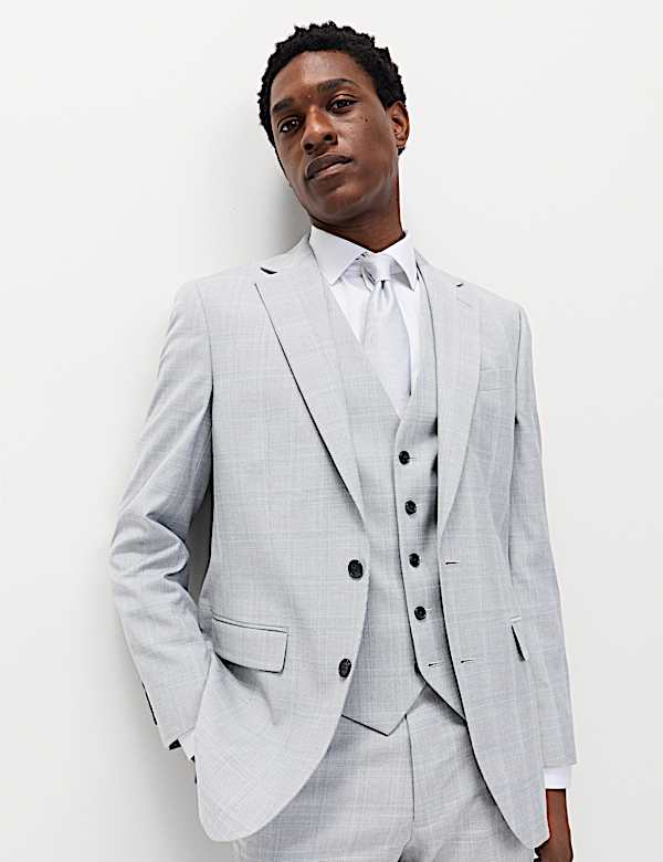 Check Stretch Waistcoat - LT