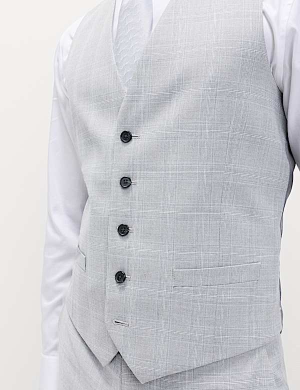 Check Stretch Waistcoat - LT