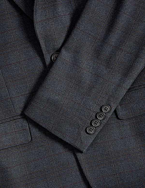 ז'קט חליפה משובץ בגזרת סקיני - IL