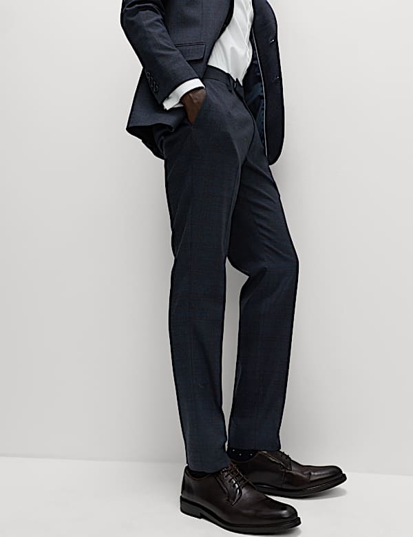 Spodnie w kratę o kroju skinny fit - PL
