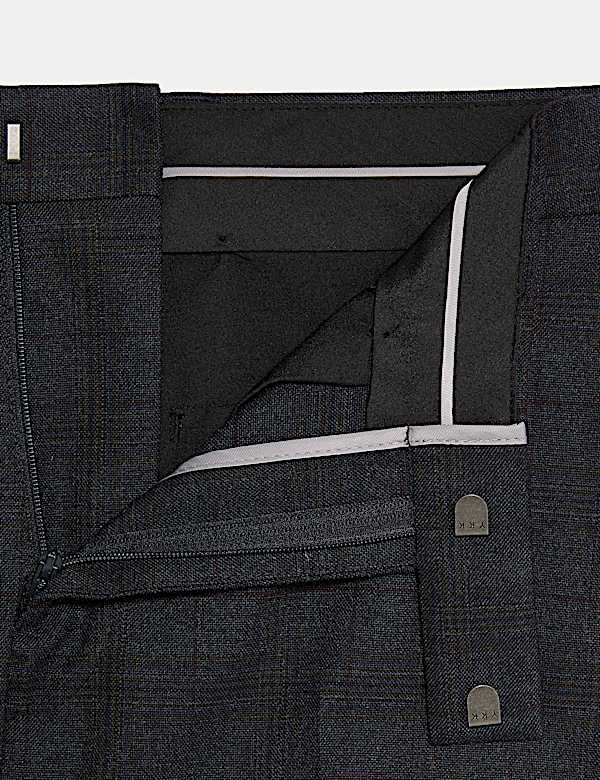 Skinny Fit Checked Trousers - JP