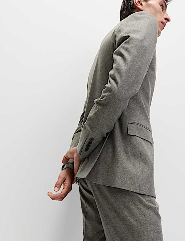 ז'קט חליפה סטרץ' בטקסטורה ובגזרה מחויטת - IL