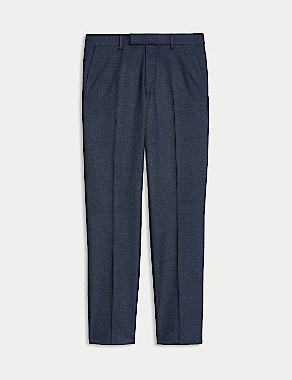 Slim Fit Flat Front Trousers - GR