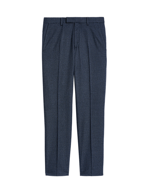 Slim Fit Flat Front Trousers