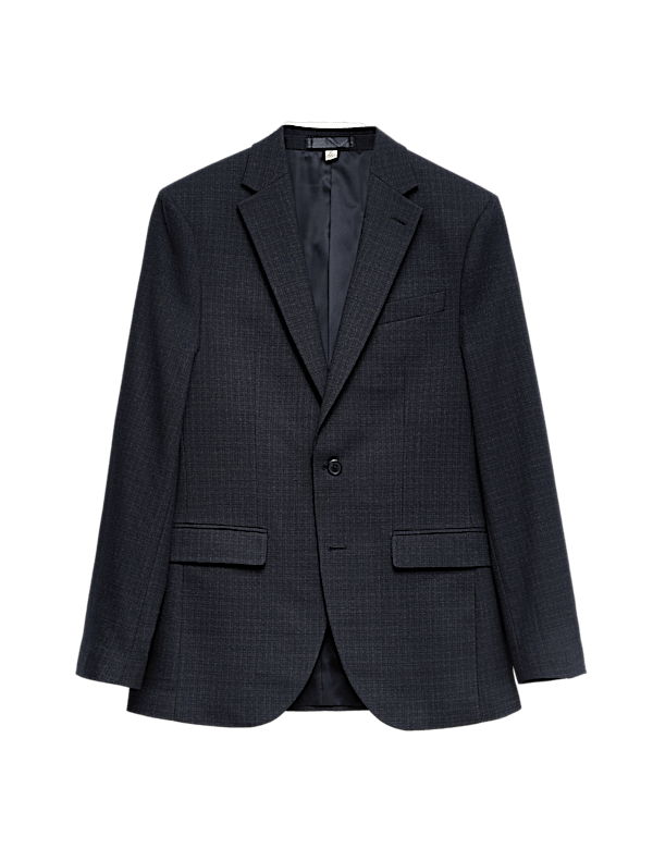 Slim Fit Textured Stretch Jacket