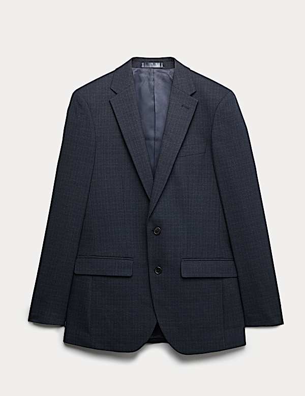 Regular Fit Textured Stretch Jacket - SE