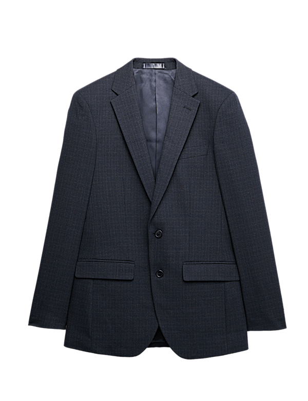 Regular Fit Textured Stretch Jacket