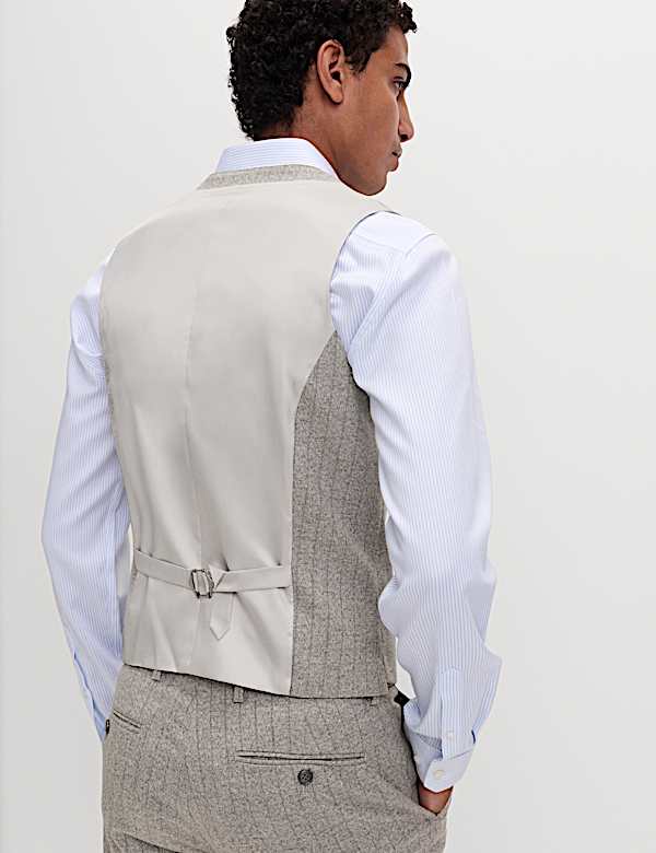 וסט בגזרה צרה עם פסים דקים - IL