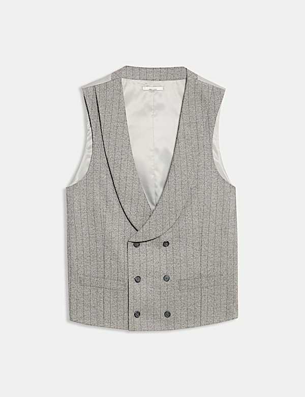 וסט בגזרה צרה עם פסים דקים - IL