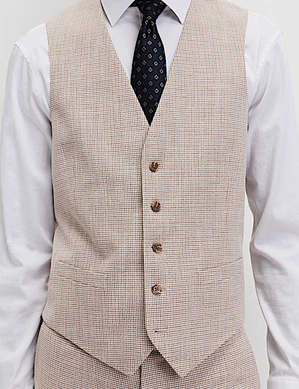 Taliored Fit Check Waistcoat - PT