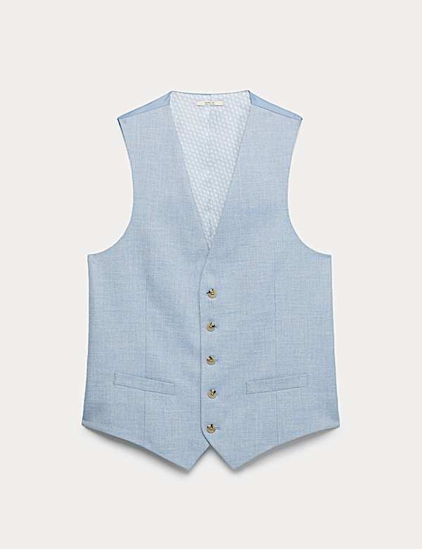 Textured Stretch Waistcoat - US