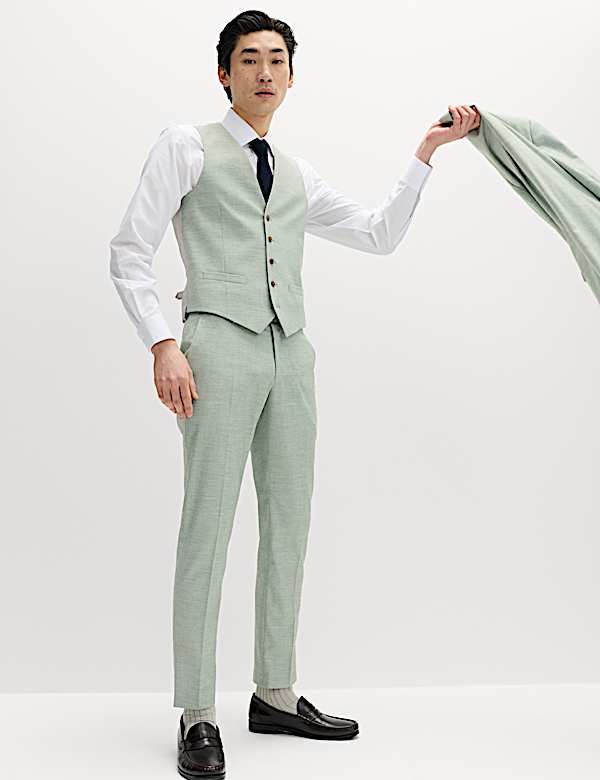 וסט בטקסטורה מבד נמתח - IL