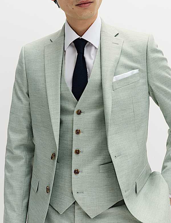 וסט בטקסטורה מבד נמתח - IL