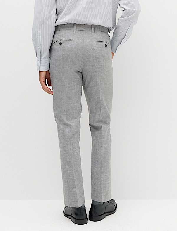 Regular Fit Textured Stretch Suit Trousers - MV