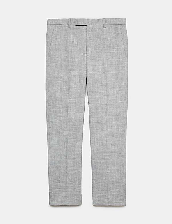 Regular Fit Textured Stretch Suit Trousers - MV
