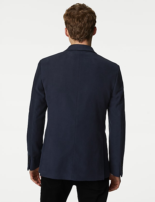 Navy moleskin blazer sales