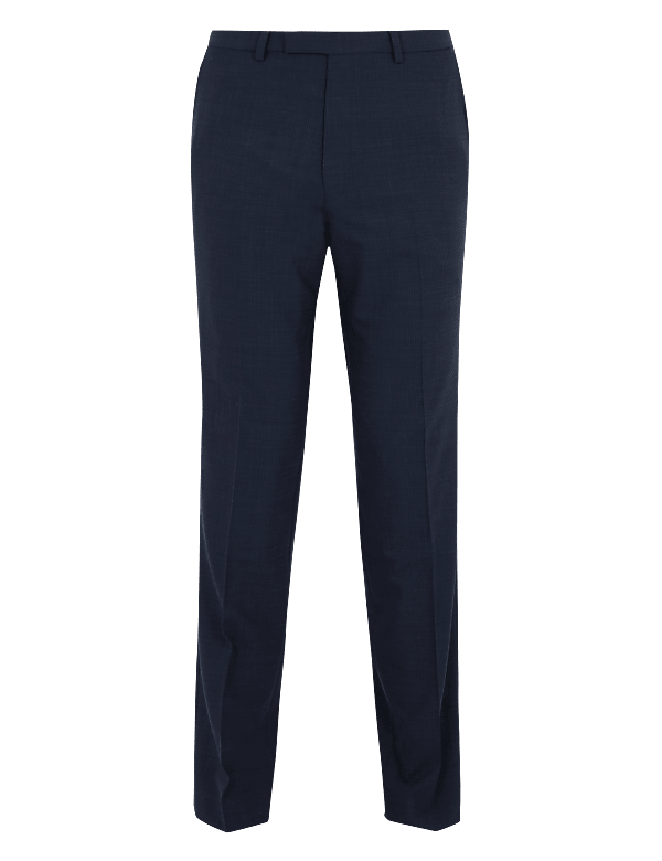 Ultimate Navy Slim Fit Pinstripe Trousers