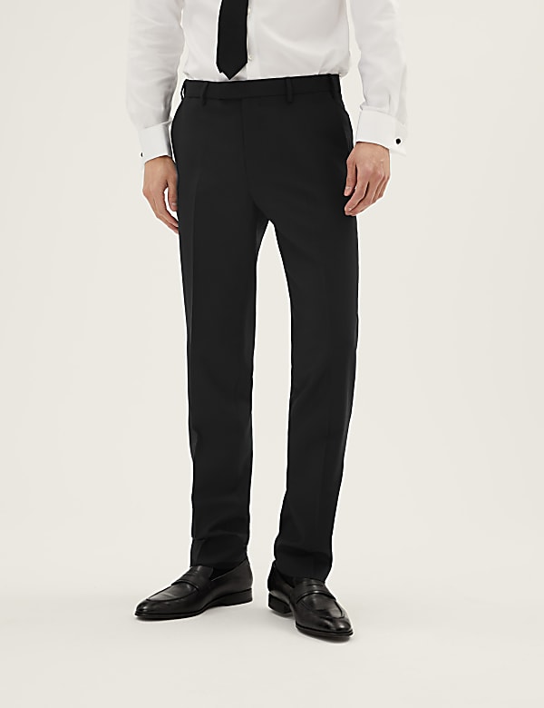 The Ultimate Black Tailored Fit Suit Trousers