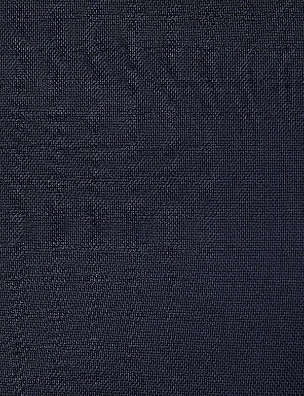 Navy Regular Fit Wool Rich Trousers