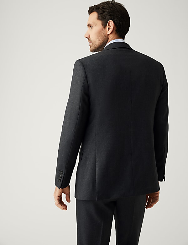 Regular Fit Pure Wool Suit Jacket - GR