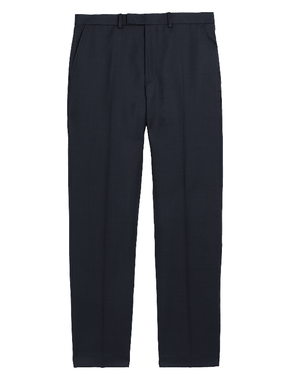 Regular Fit Pure Wool Suit Trousers