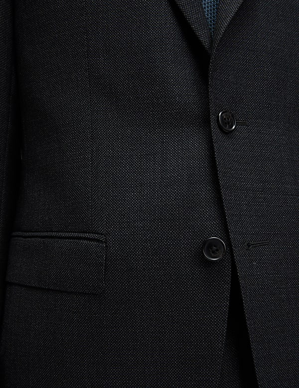 Regular Fit Pure Wool Suit Jacket - GR