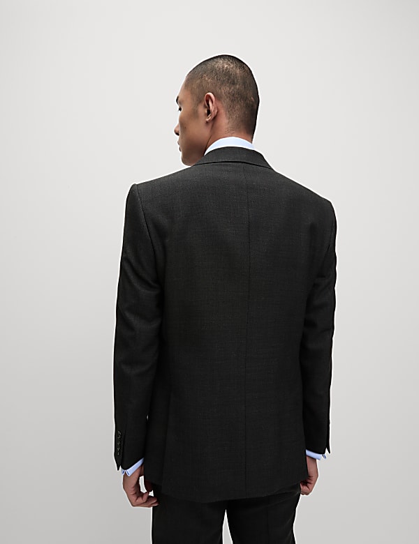 Regular Fit Pure Wool Suit Jacket - GR