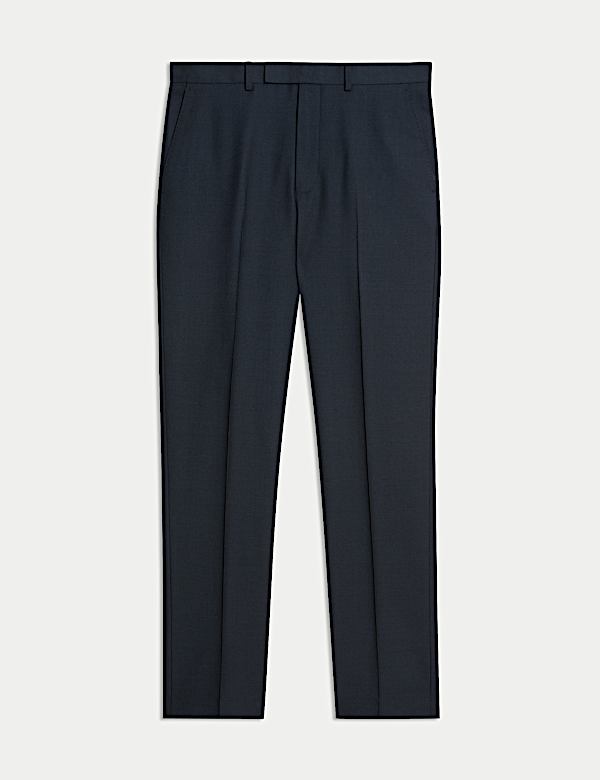 Regular Fit Pure Wool Suit Trousers - NL