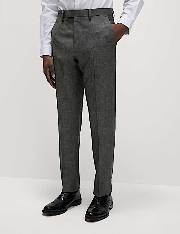 Pantalón de traje regular 100% lana - US
