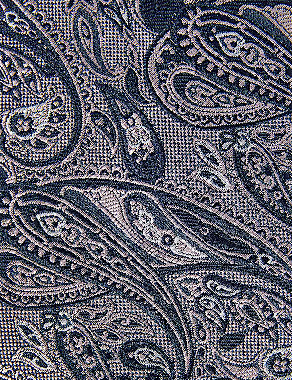 2 Pack Slim Woven Check & Paisley Ties