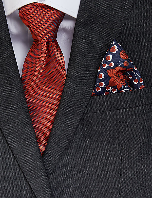 Floral Tie & Pocket Square Set - US