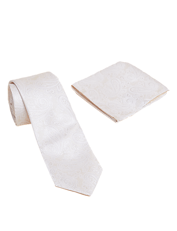 Paisley Tie & Pocket Square Set