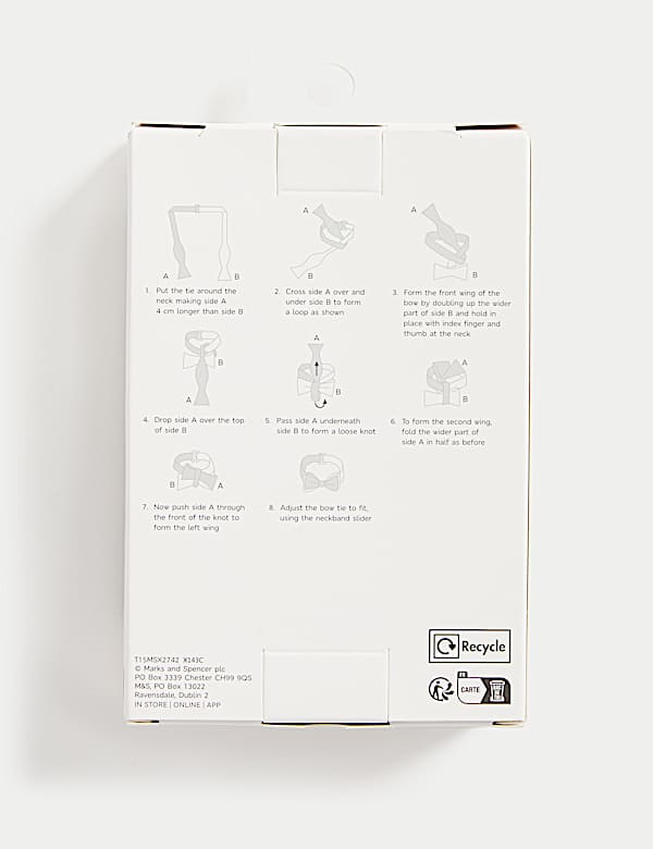 Pure Silk Self Bow Tie - GR