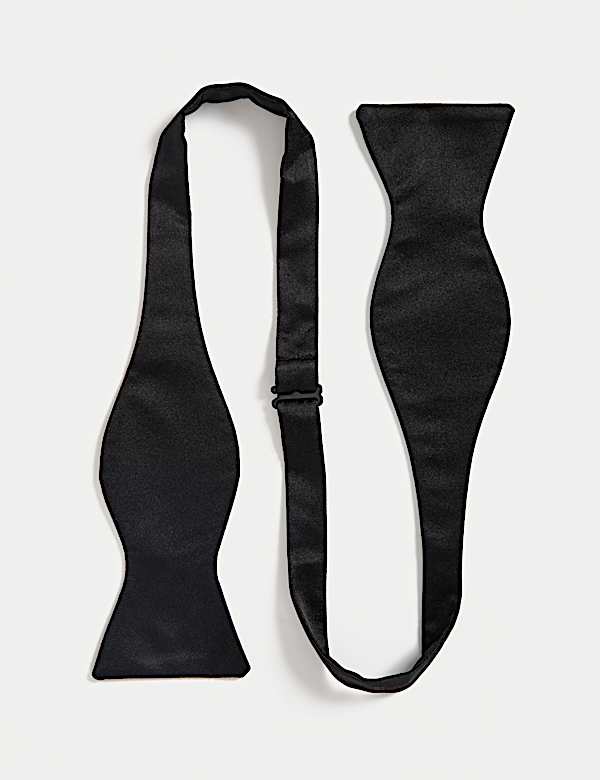 Pure Silk Self Bow Tie - GR