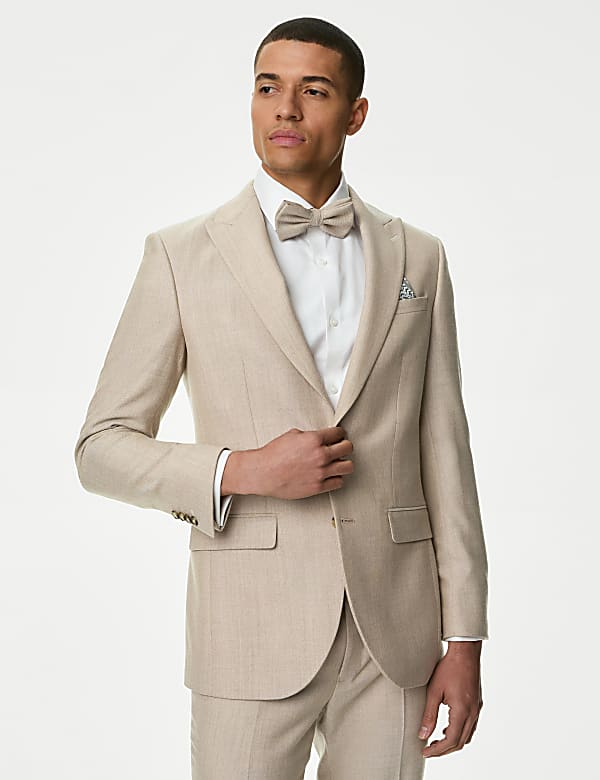 Slim Fit Wool Blend Suit Jacket - US
