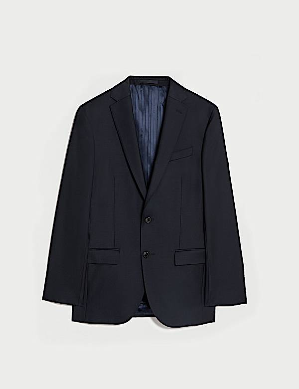 Tailored Fit Pure Wool Suit Jacket - ES