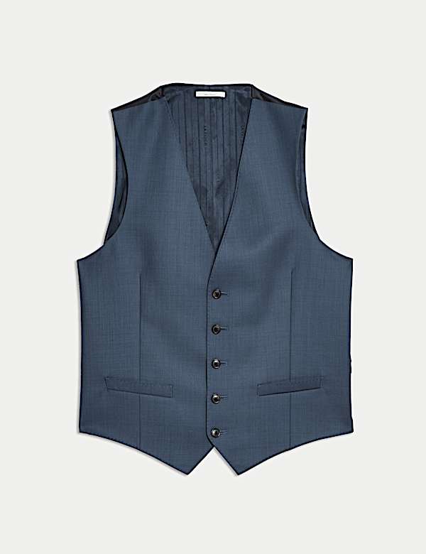 Glanzend Italiaans gilet van zuiver wol - BE