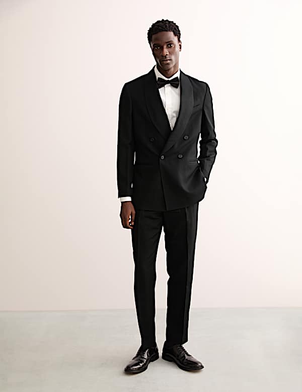 Veste coupe ajustée en laine mélangée avec soie - FR