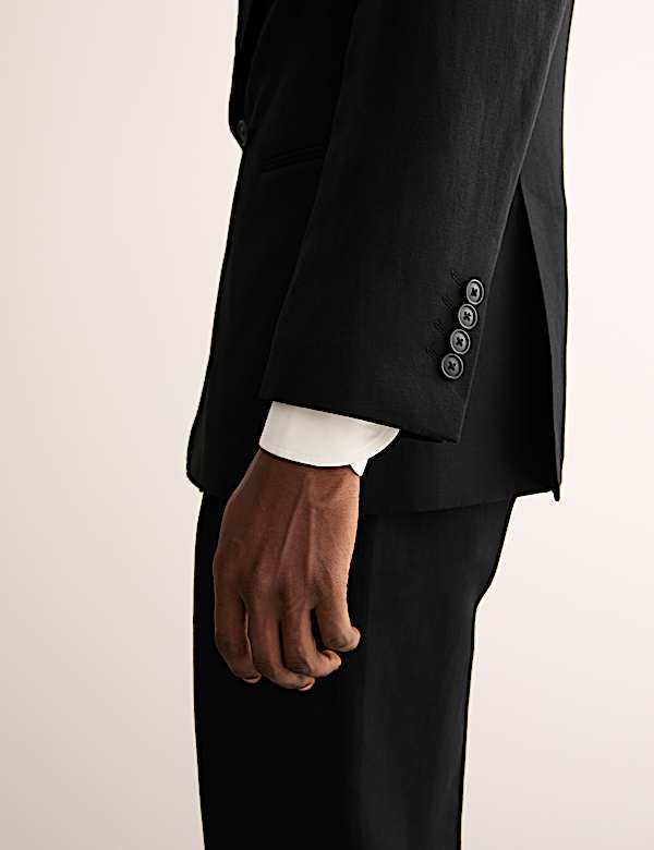 Veste coupe ajustée en laine mélangée avec soie - FR