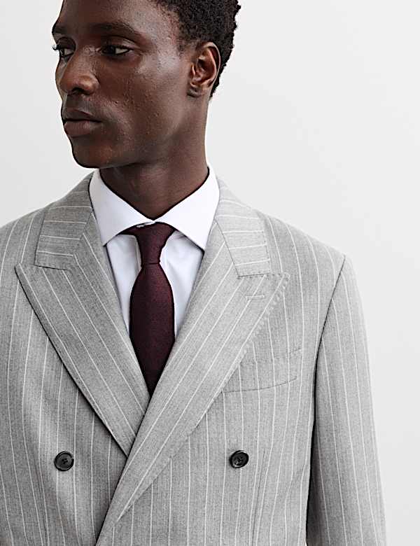 Italian Wool Rich Suit Jacket with Cashmere - AU