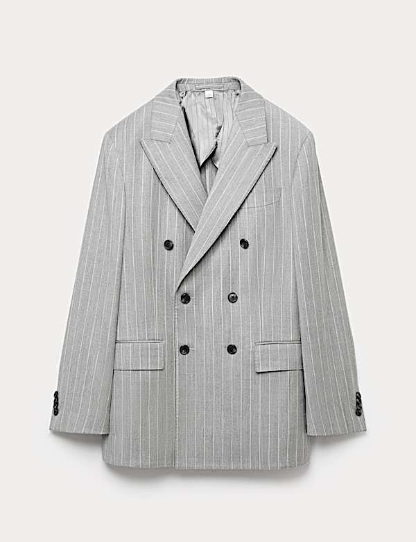 Italian Wool Rich Suit Jacket with Cashmere - AU