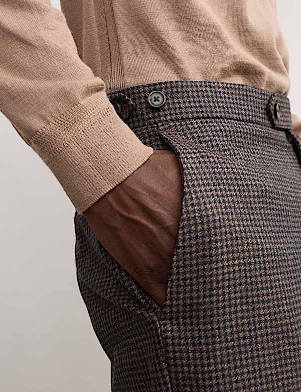 Pantalon en laine et soie mélangés - BE