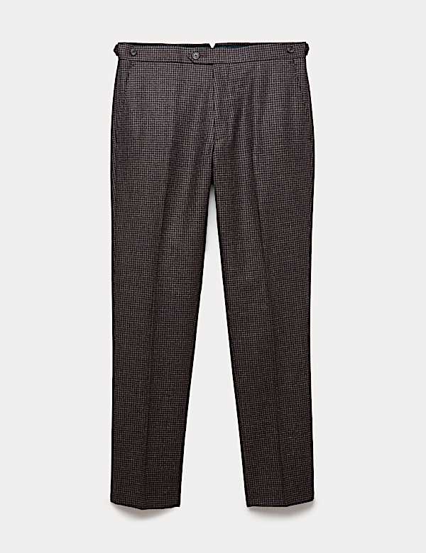 Pantalon en laine et soie mélangés - BE