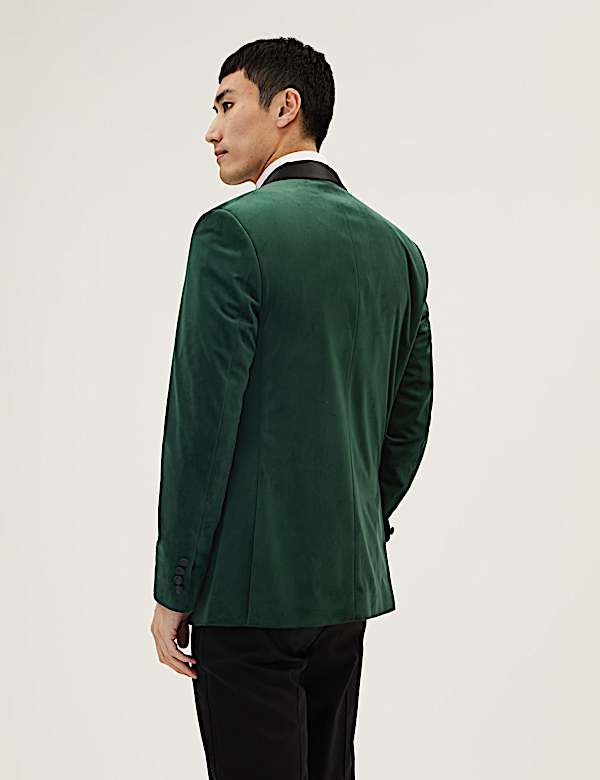 Velvet Shawl Lapel Blazer