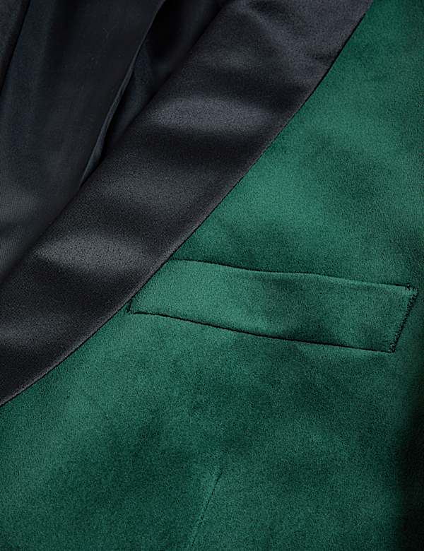 Velvet Shawl Lapel Blazer