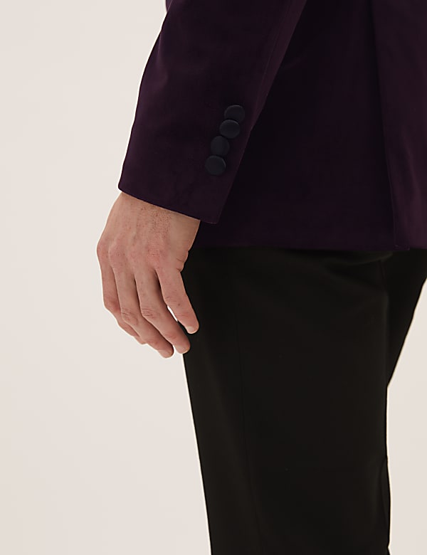 Velvet Shawl Lapel Blazer