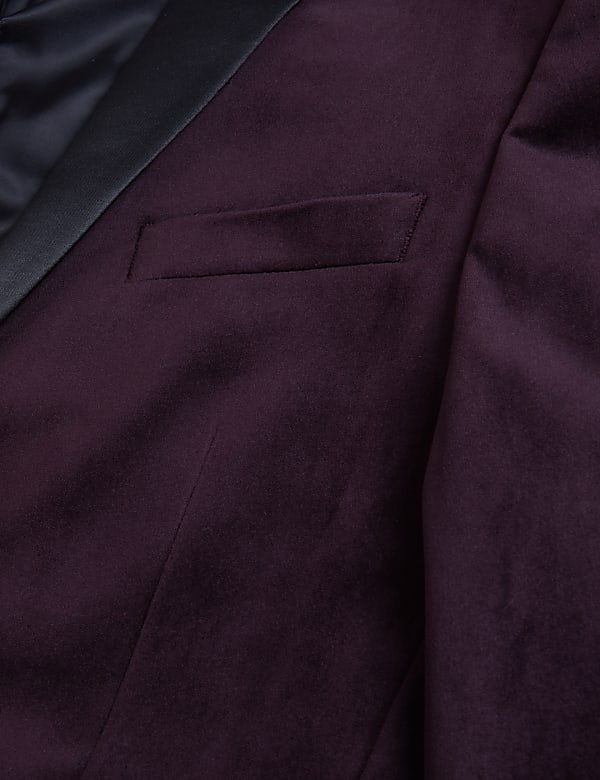 Velvet Shawl Lapel Blazer