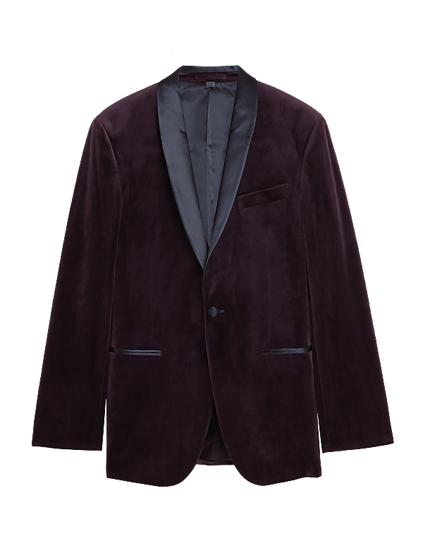 Velvet Shawl Lapel Blazer