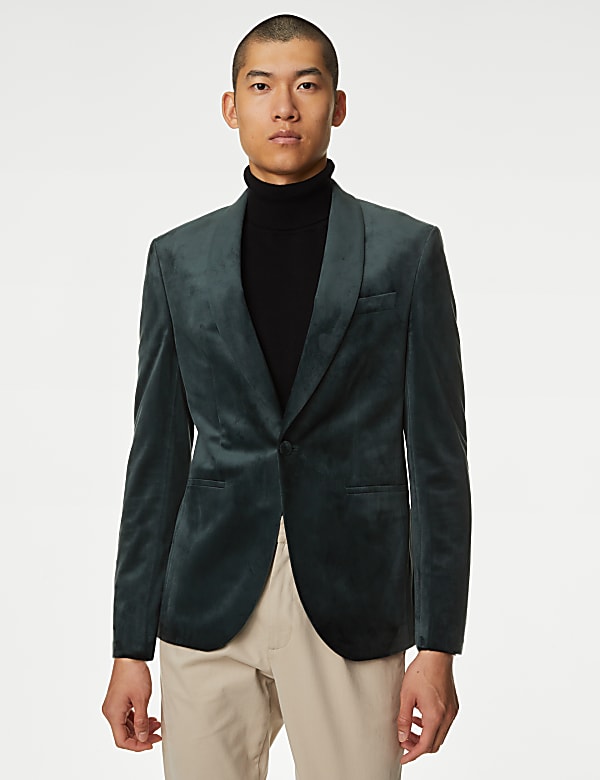 M&s velvet jacket mens outlet